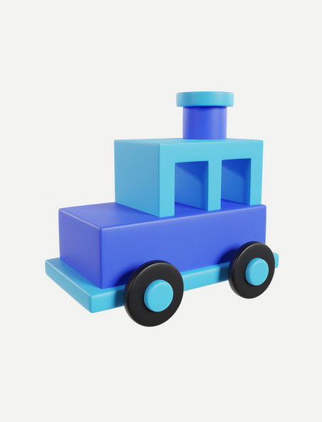 3DC4D立体儿童玩具车