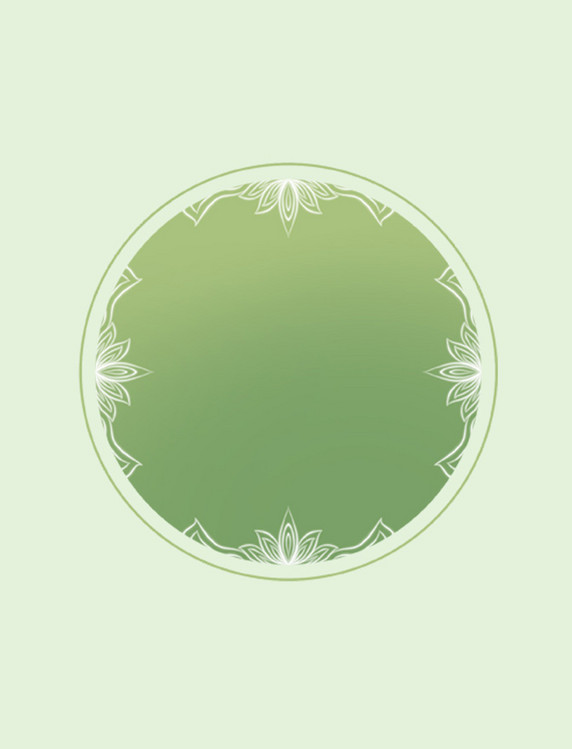 中国风古典霓虹灯发光花纹按钮边