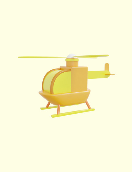 3D立体儿童玩具直升飞机