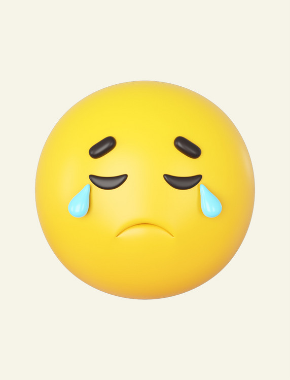3dc4d立体大哭哭泣黄人表情包