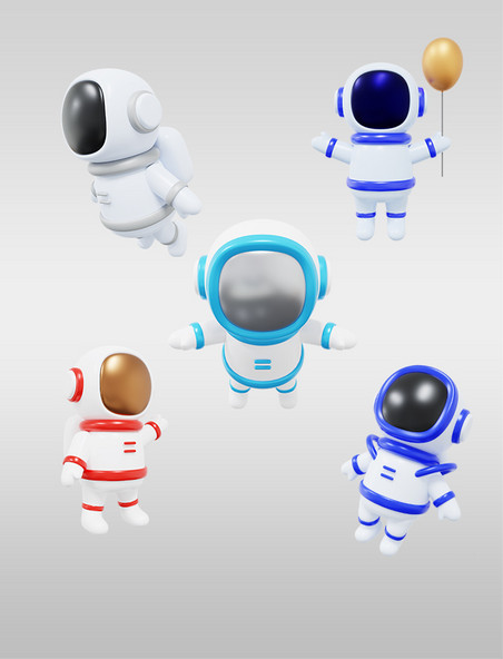 3DC4D立体太空宇航员