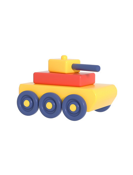 c4d立体玩具坦克