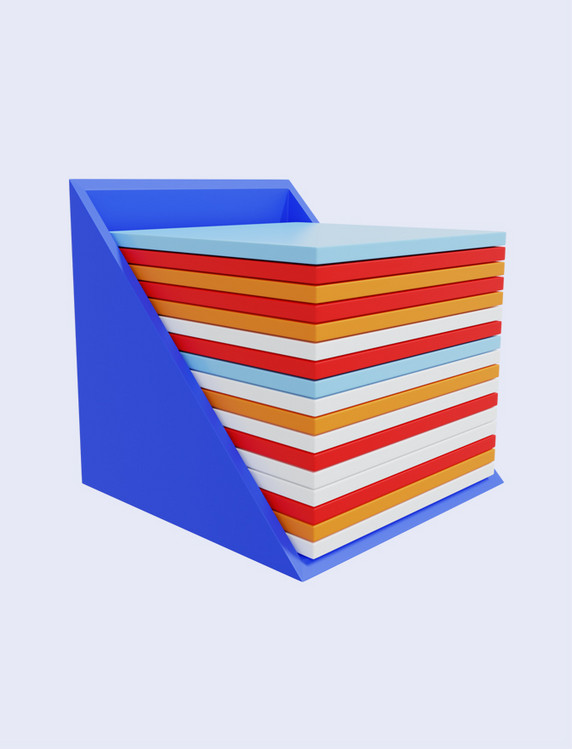 3D立体办公用品文件夹