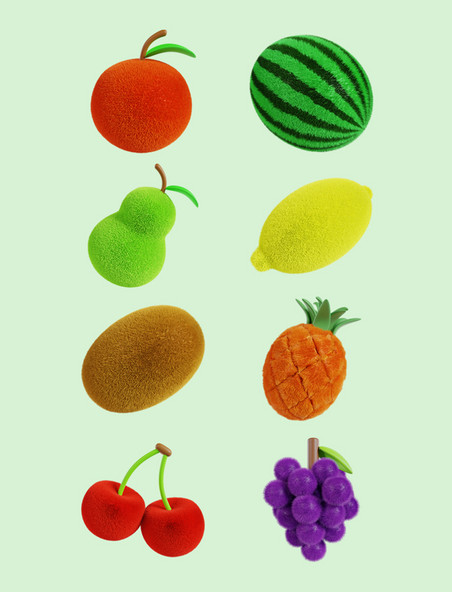 3D立体水果