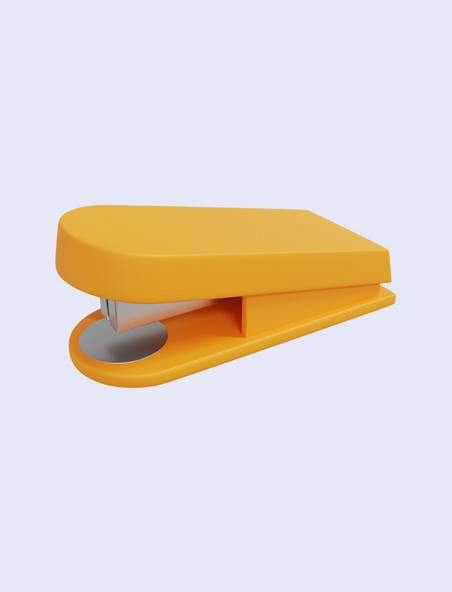 3D立体黄色订书机