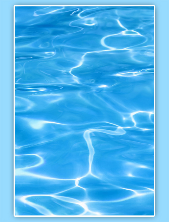 夏日清凉蓝色水波纹高清背景