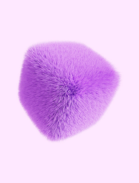 3D立体紫色几何体