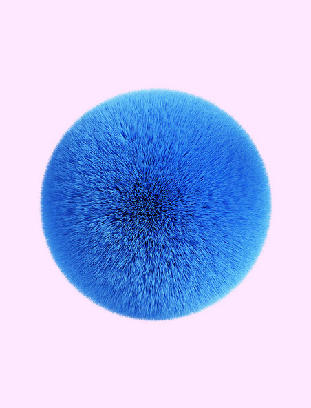 3D立体蓝色圆球几何体