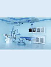 蓝色3D医疗器材设备图片手术室