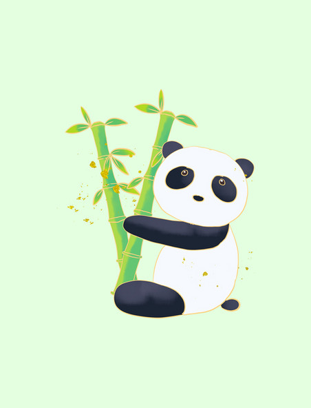 国潮动物国宝熊猫