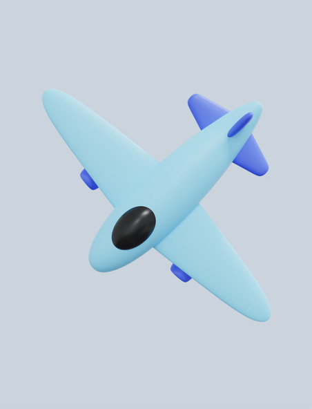 3D立体天空交通工具飞机