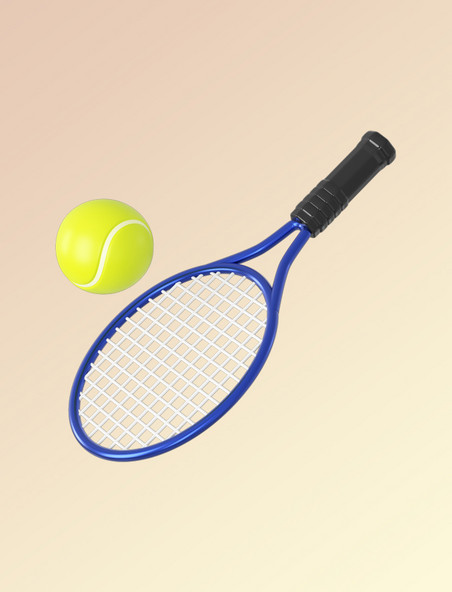 3DC4D立体球类运动网球元素