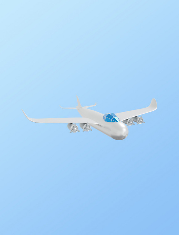 3DC4D立体国航飞机元素