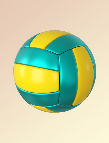 3DC4D立体球类运动排球元素