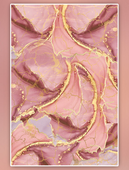 金粉大理石背景粉色抽象