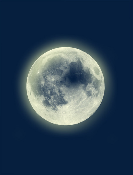 中秋月亮圆月月球元素