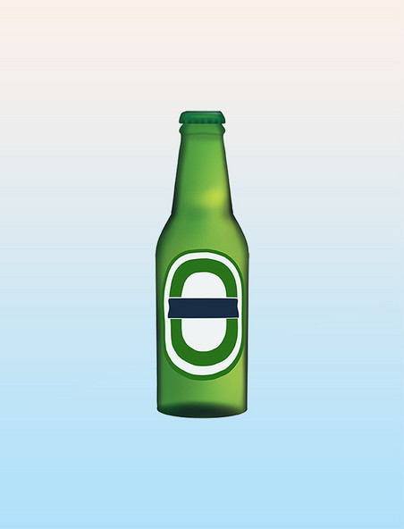 绿色啤酒瓶子
