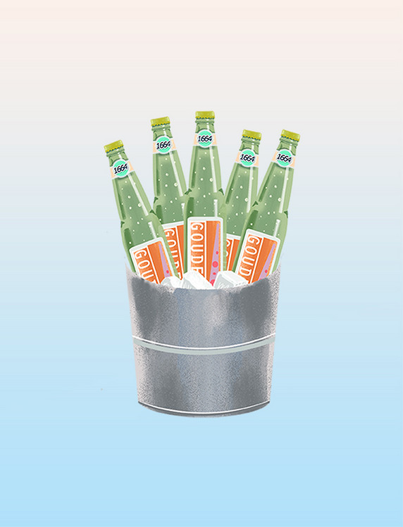 放在桶中的啤酒