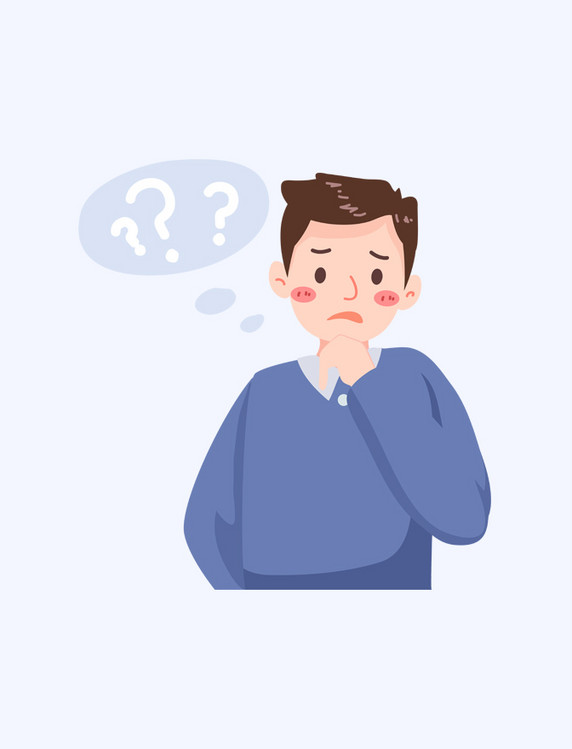 思考问题的男孩