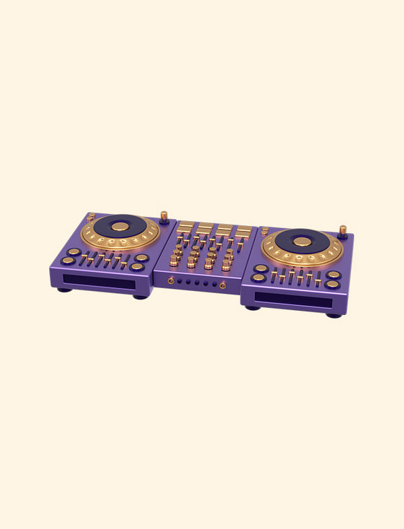 3DC4D立体酒吧DJ打碟机