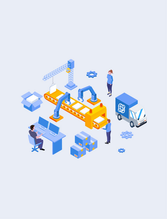 智能工厂全自动生产流水线