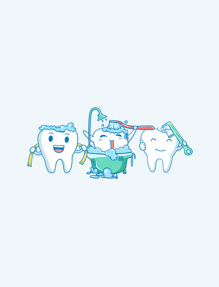 刷牙步骤爱护牙齿