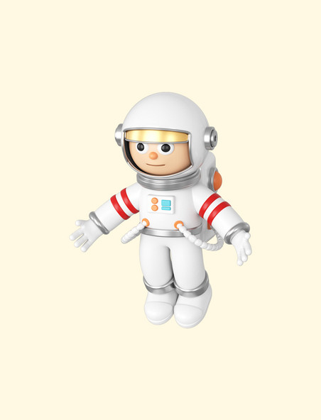 3DC4D立体宇航员飞行员 