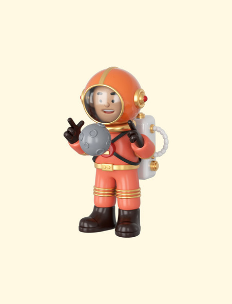 3D C4D立体宇宙宇航员