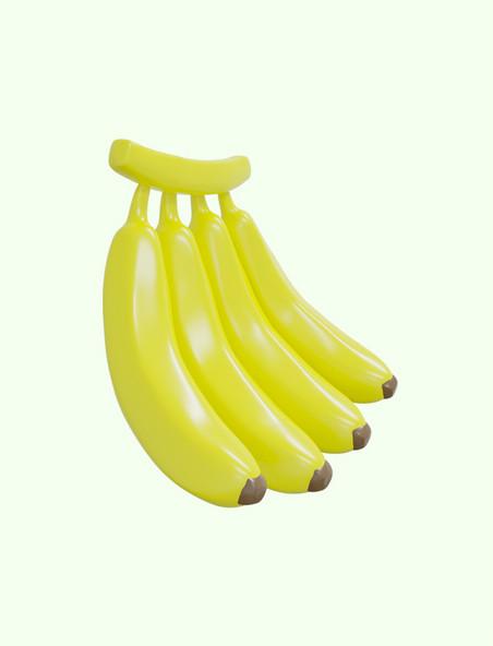 3D立体水果香蕉元素