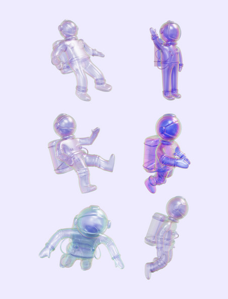 3D立体酸性宇航员