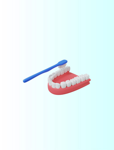 3DC4D立体刷牙清洁牙齿