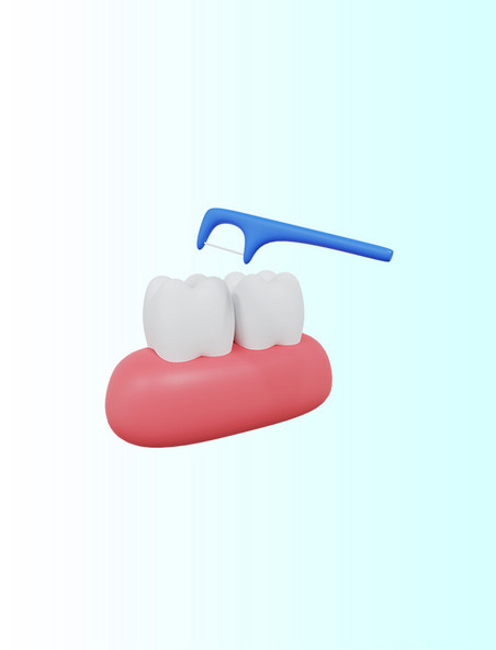 3DC4D立体牙线牙齿