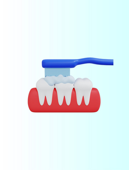 3DC4D立体牙齿刷牙