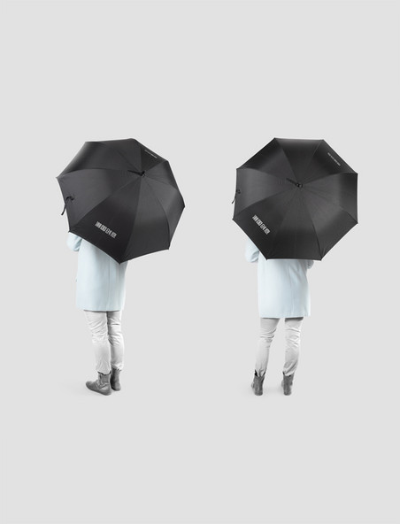 雨伞素材模板雨伞黑色简约大气样机