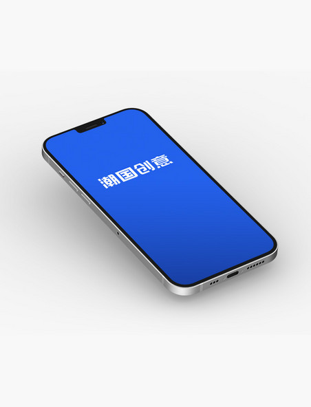 手机展示iPhone12样机苹果12样机智能手机设计素材模板蓝色简约风格样机