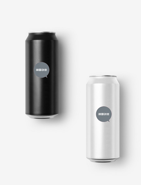 LOGO贴图展示样机品牌形象VI应用易拉罐饮品罐子