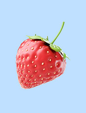 3DC4D秋天秋季新鲜水果生鲜草莓