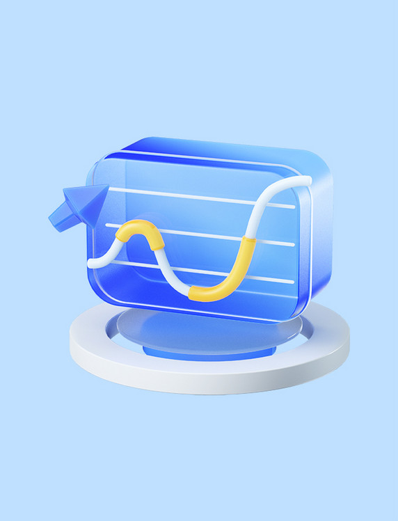 3d立体商务信息科技互联网金融交互点击图标