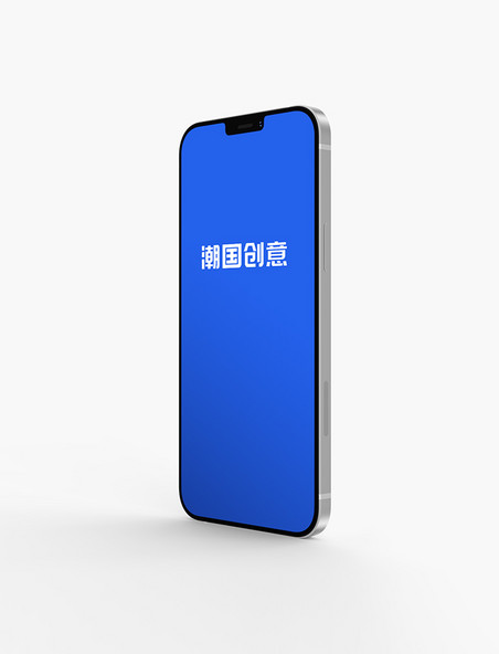 简约iPhone12样机苹果12样机智能手机设计模板展示蓝色简约样机