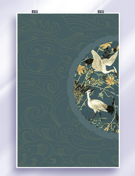复古海报古典中国风古典花纹