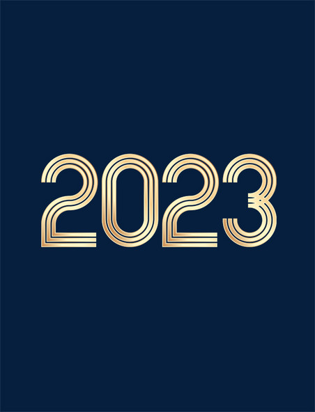 2023立体烫金艺术字