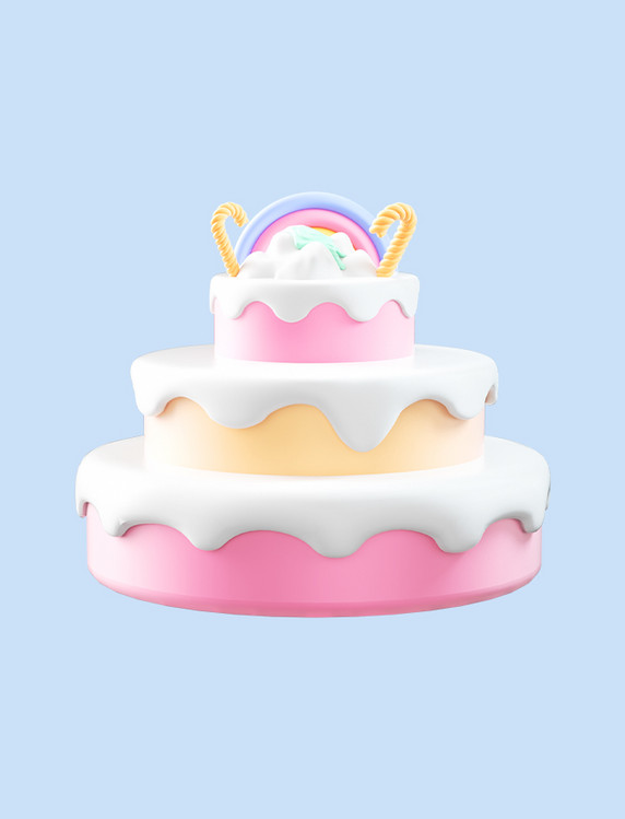 3D立体食物蛋糕生日甜点