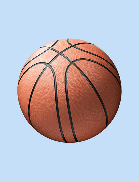 c4d立体体育健身运动器材元素篮球