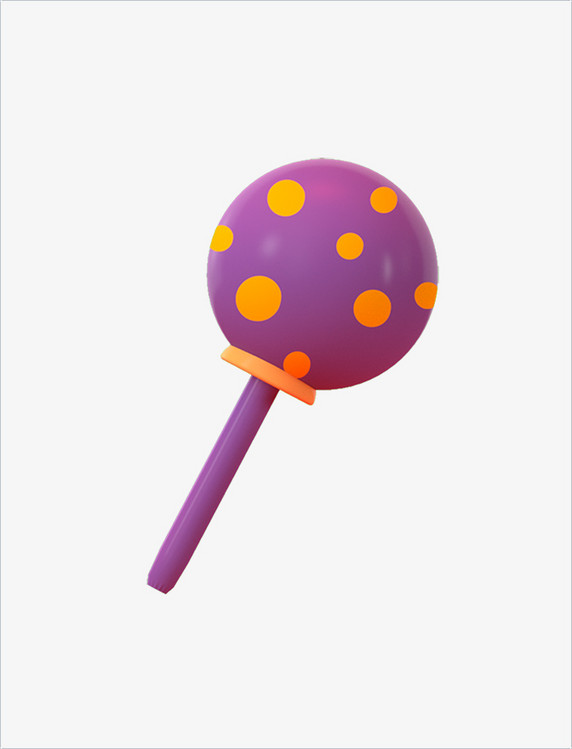 卡通3DC4D立体万圣节棒棒糖