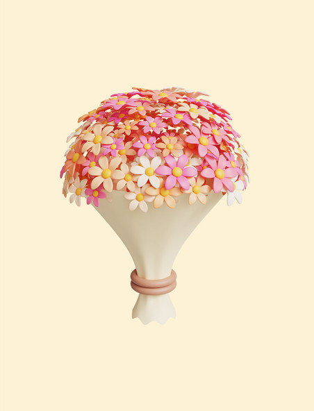 3D立体鲜花花束