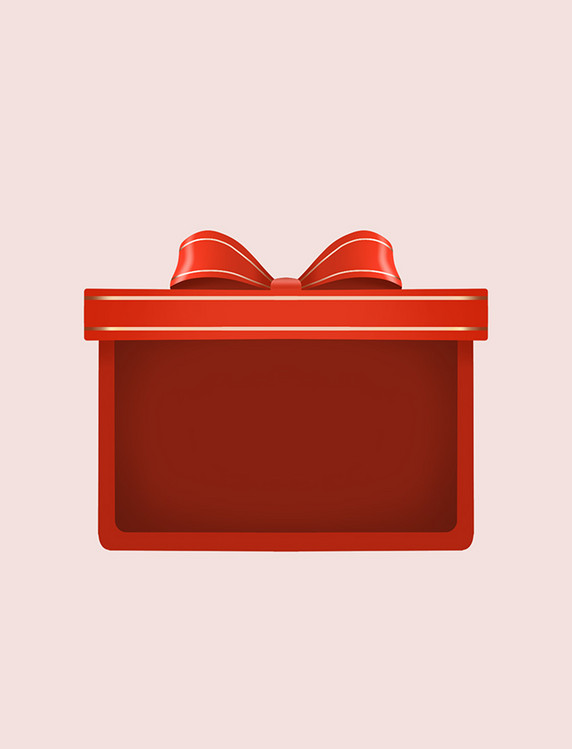 女王节三八妇女节红色蝴蝶结礼物盒礼盒电商促销礼物双十一双十二