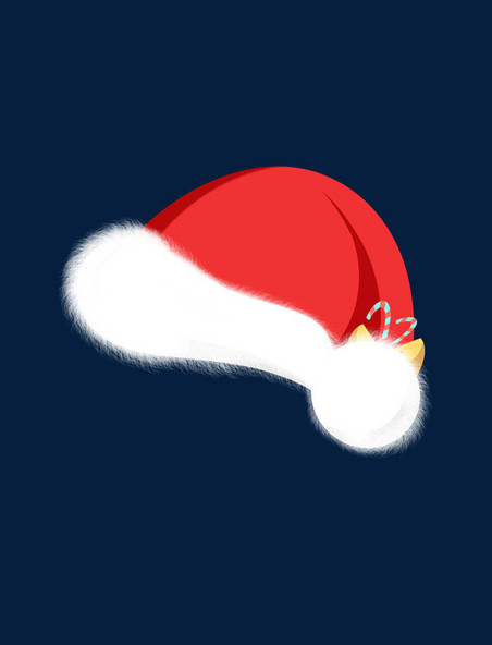 圣诞节红色帽子元素