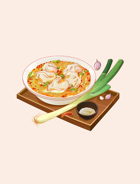饺子食物美食元素