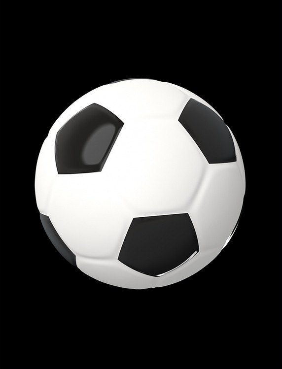 3D立体足球3D立体写实风格足球