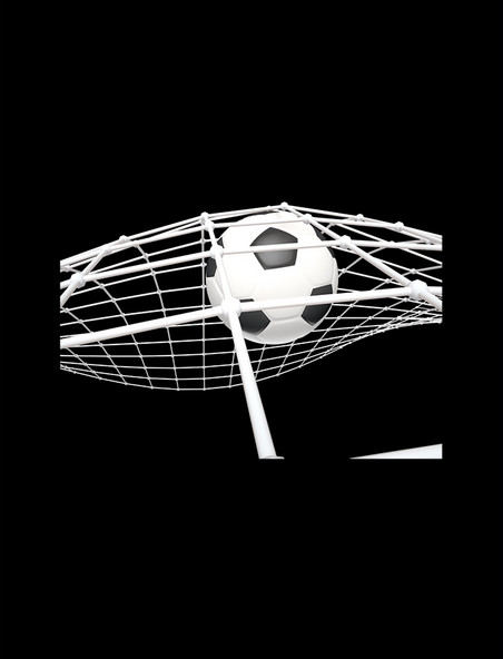 3D立体足球一个运动的立体足球